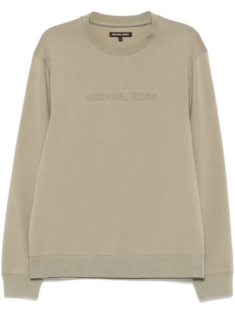 Michael Kors embossed-logo sweatshirt Green CF4528J5MF