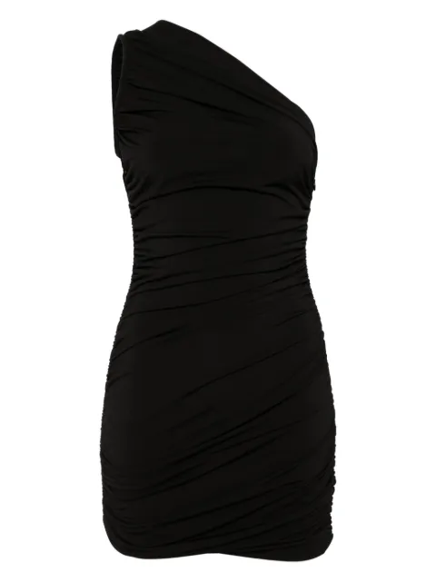 Michael Kors one shoulder mini dress Black MS582W8H6J