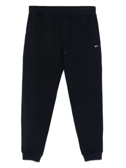 Paul & Shark logo-appliqué track trousers Blue C0P1235