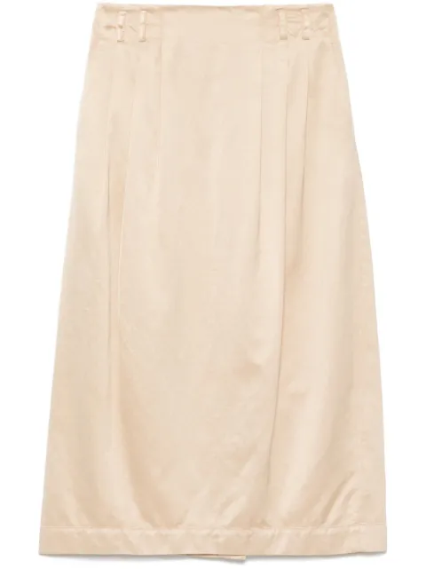 Peserico satin midi skirt Neutrals M05176T003643