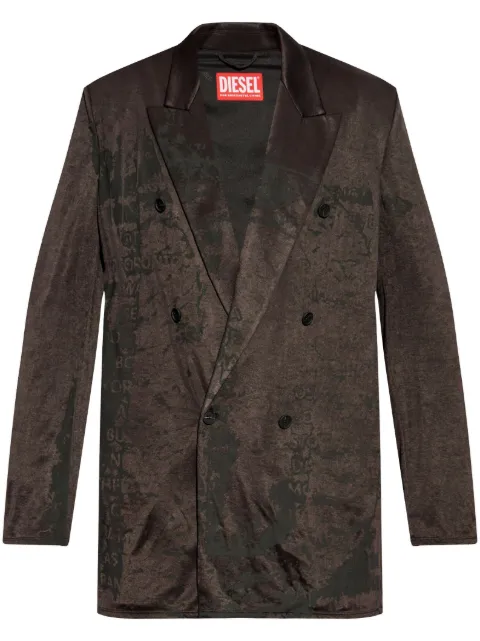 Diesel double-breasted blazer Brown A181710HJBF