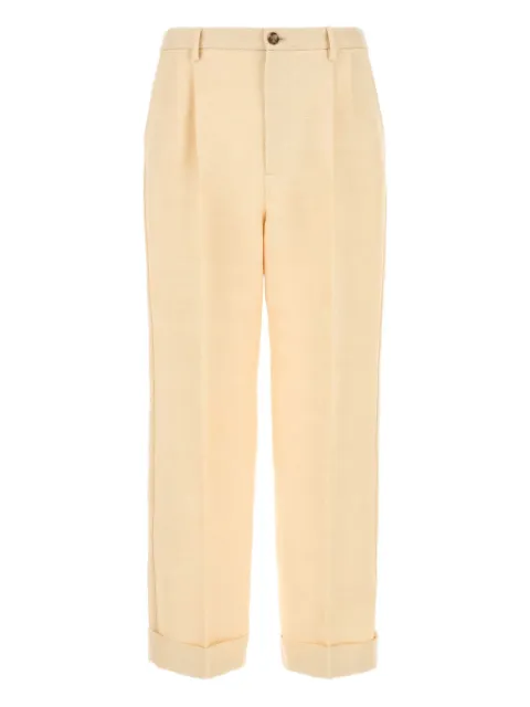 Valentino Garavani pleated trousers Neutrals VRBM40AKJ