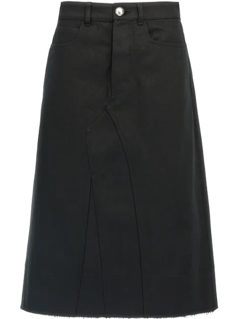 Jil Sander denim midi skirt Black J02MA0264J46655