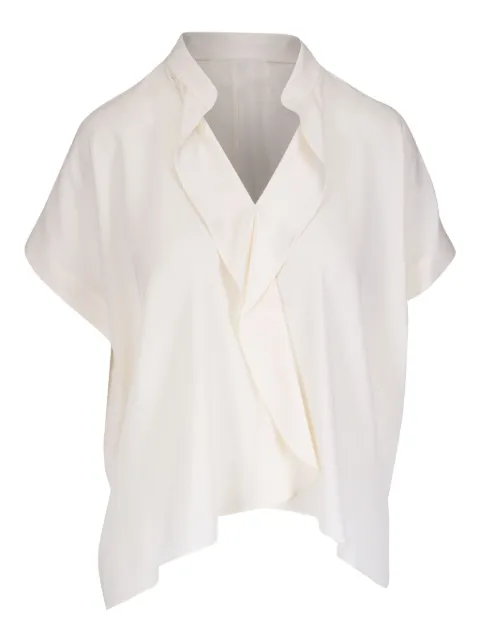 Zero + Maria Cornejo Fin Gaban shirt White D25SCH603