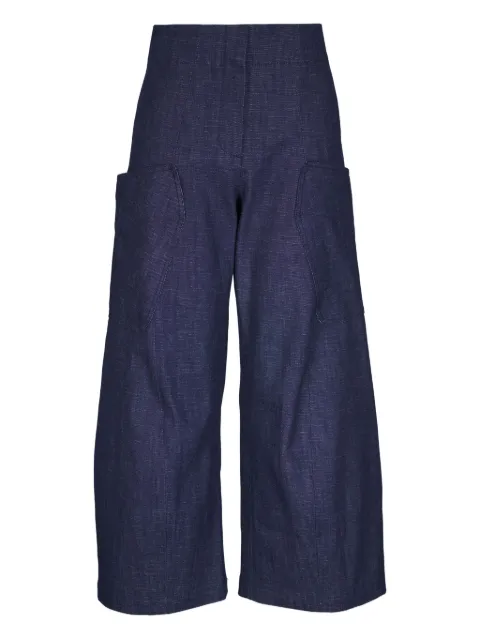 Zero + Maria Cornejo wide-leg cotton trousers Blue D25RDN201INDIGO