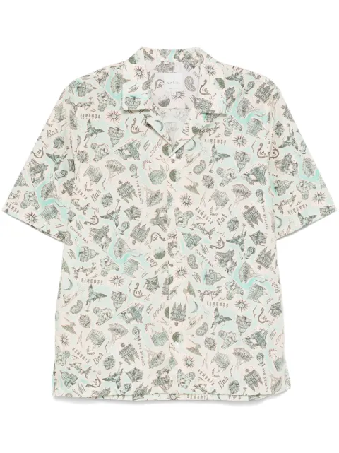 Paul Smith graphic-print shirt Green M1R905UP02672