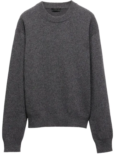 Prada logo-patch sweater Grey UMB674S23216ZJ