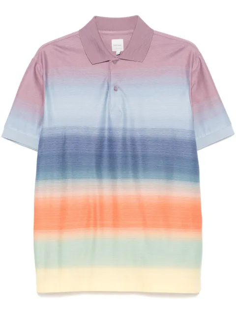 Paul Smith Smith-Stripe polo shirt Purple M1R958PP02662