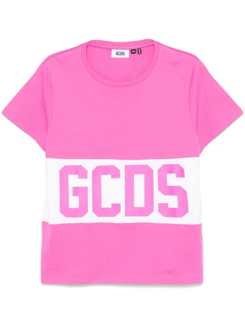 GCDS Band Logo T-shirt Pink B1XM2314JA3