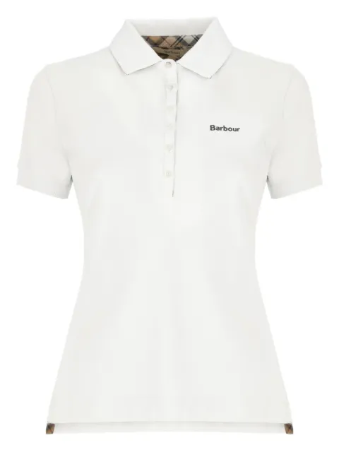 Barbour button polo White LML0634WH33