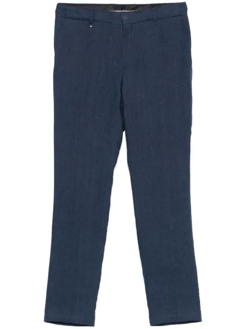 BOSS linen tailored trousers Blue 50540518