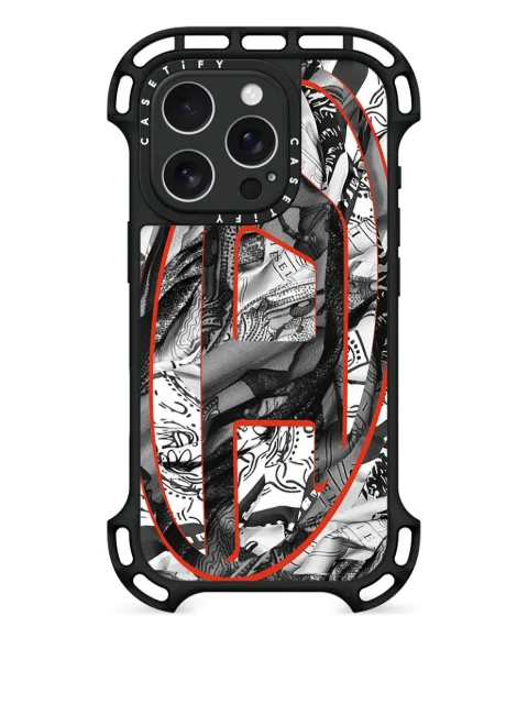 Diesel x CASETiFY moulded iPhone 16 Pro case Black DP08870PHIN