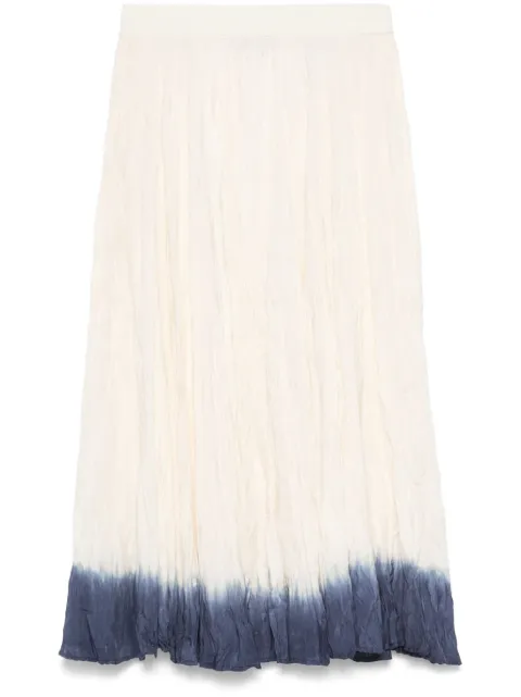 JOSEPH crinkled midi skirt Neutrals JF009054