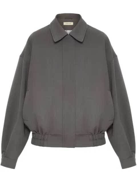 0711 zip-up bomber jacket Grey 711DR302