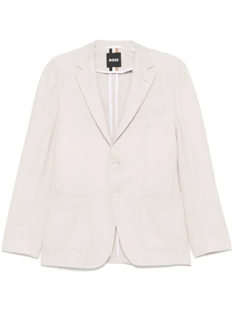 BOSS patterned blazer Neutrals 50542639