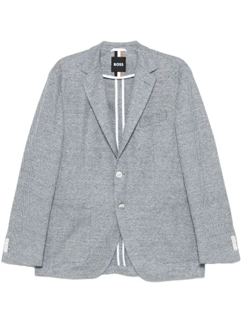 BOSS patterned blazer Blue 50542639