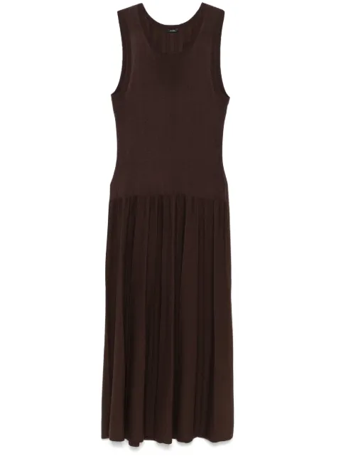 JOSEPH ribbed midi dress Brown JF009037