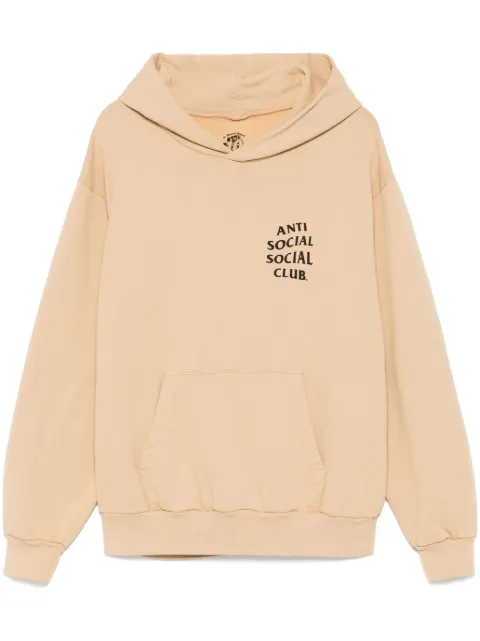 Anti Social Social Club logo-print hoodie Neutrals 198187066961