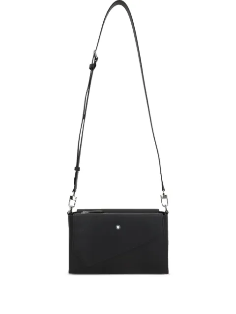 Montblanc logo-plaque messenger bag Black 199363