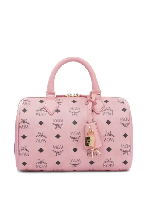 MCM leather tote bag Pink MWBESEA02