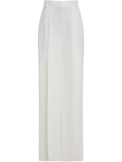 Brunello Cucinelli pintuck detailing tailored trousers White MH126P8669C600