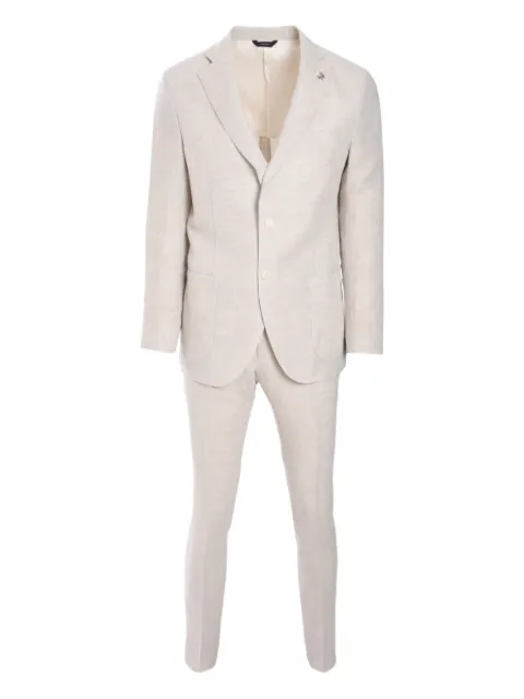 Tombolini linen suit Neutrals A336E127