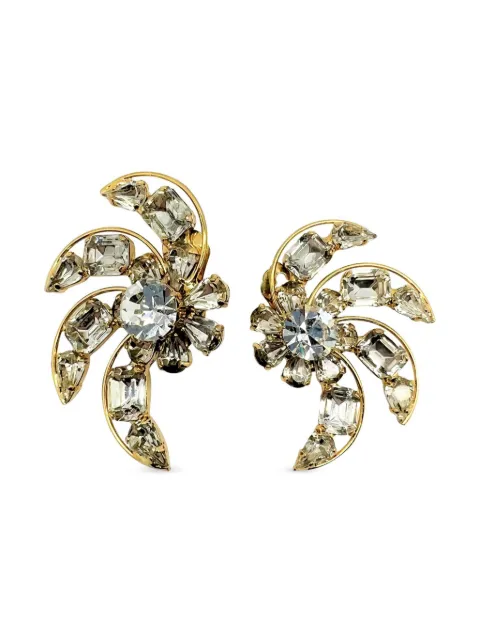 Jennifer Gibson Jewellery 1980s pre-owned Swirl clip-on earrings Gold JGJSWIRLERG