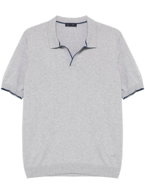 Fay polo-collar T-shirt Grey NMMC1501740VHY