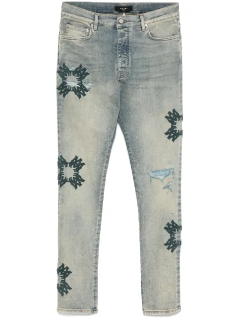 AMIRI Ma Quad Appliqué jeans Blue AMDNSY1111