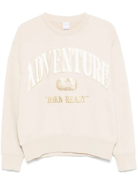 PINKO appliqué-detail sweatshirt Neutrals 104618A2CZ