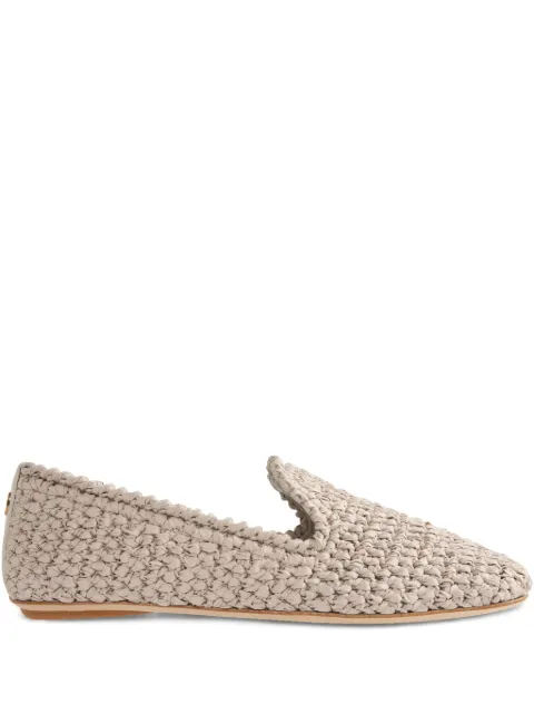 Moncler braided slip-on loafers Neutrals 4D00040M5860