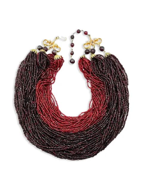 Jennifer Gibson Jewellery 1940s pre-owned torsade necklace Gold JGJRUBYNKL