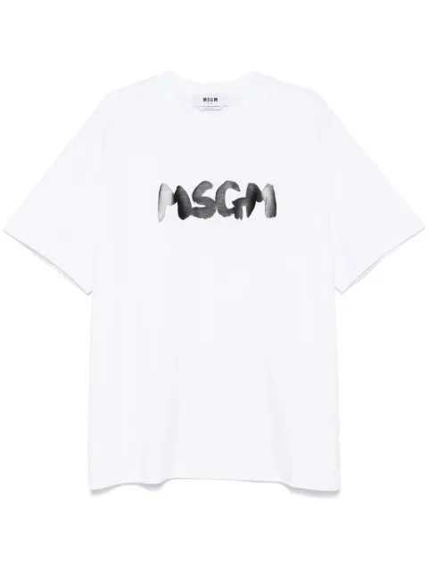 MSGM logo-print T-shirt White 3840MM105257002
