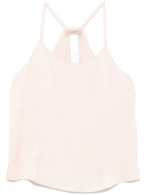 TWINSET satin tank top Pink 251TP2650