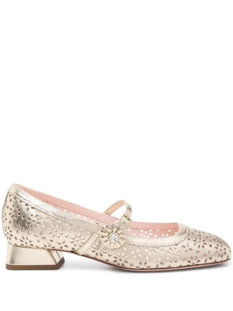 Roger Vivier Très Vivier balelt flats Gold RVW76441260KAC