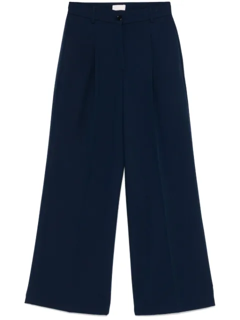 LIU JO pleated trousers Blue WA5370T1811