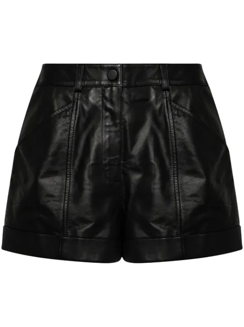 Yves Salomon leather shorts Black 25E24EYP213XXAPXX