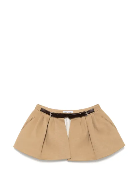 Dice Kayek structured skirt belt Brown SS25J423