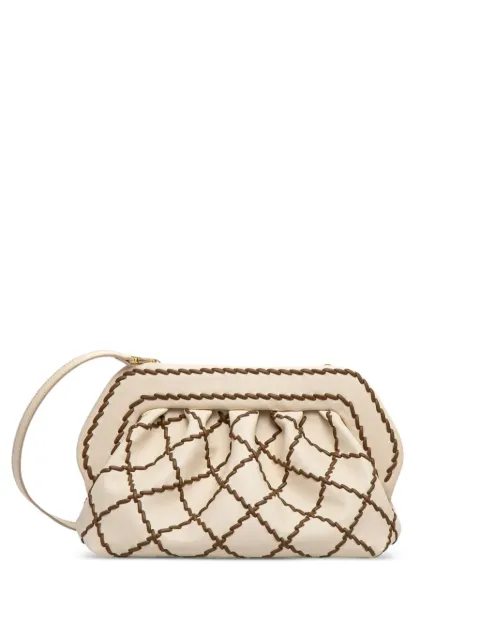 Themoirè Bios Lace clutch bag White TMSR25BLA81