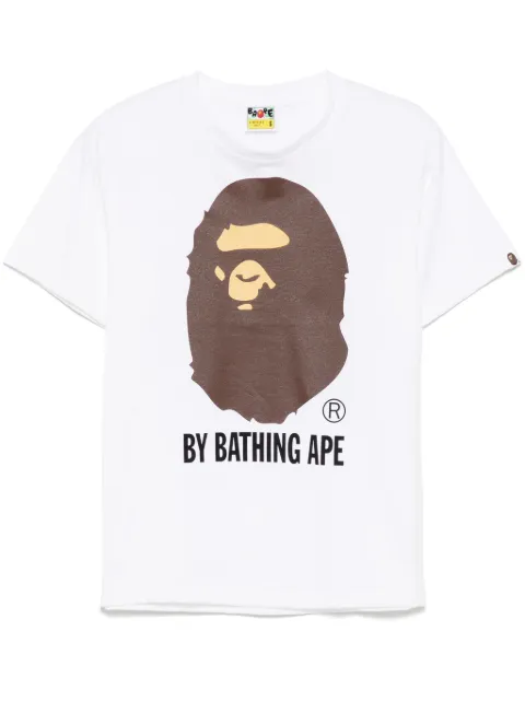 A BATHING APE® logo-print T-shirt White 001TEL301002M