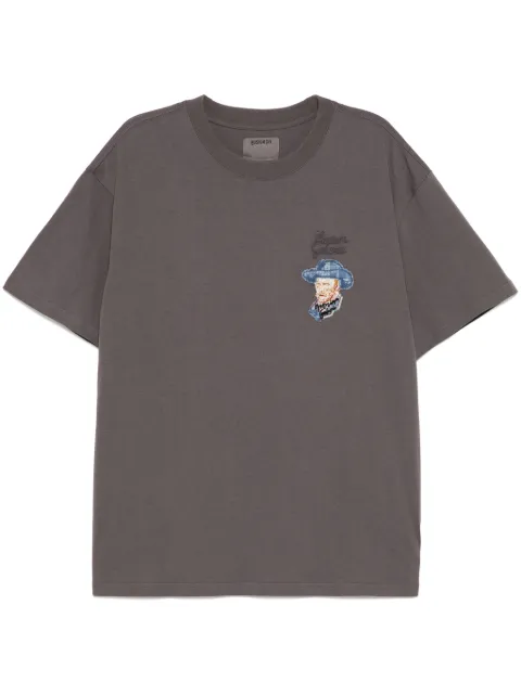 Musium Div. logo-embroidered T-shirt Grey MMUTEM00755X