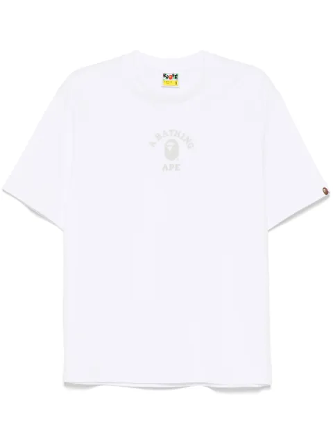A BATHING APE® college T-shirt White 001TEL301306M