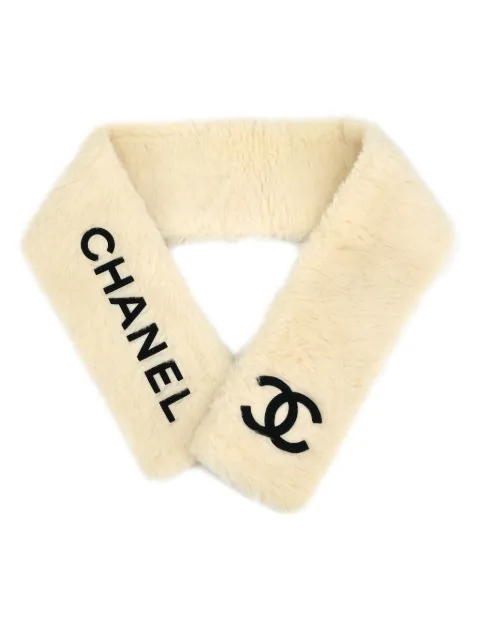 CHANEL Pre-Owned 1990-2000s CC shawl White S153657