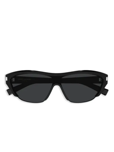 Saint Laurent Eyewear logo-print sunglasses Black SL704001