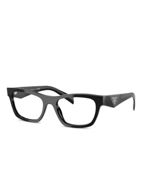 Prada Eyewear logo-print glasses Black PRB01V