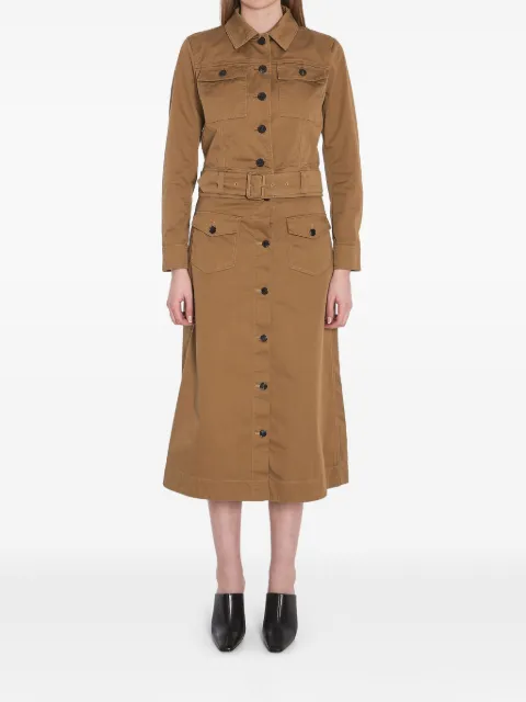 Saint Laurent cropped twill jacket Brown 818404Y04VY