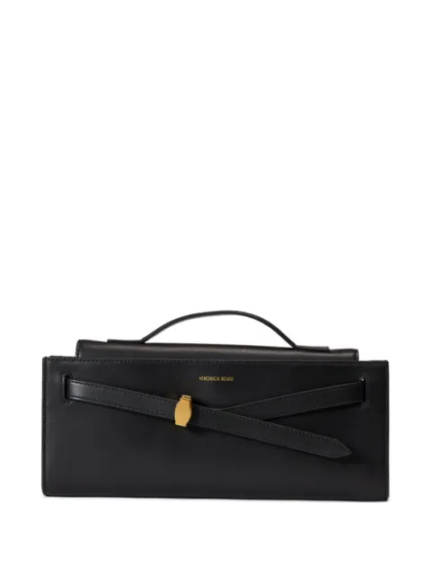 Veronica Beard Dash leather clutch bag Black H2502HL101R019