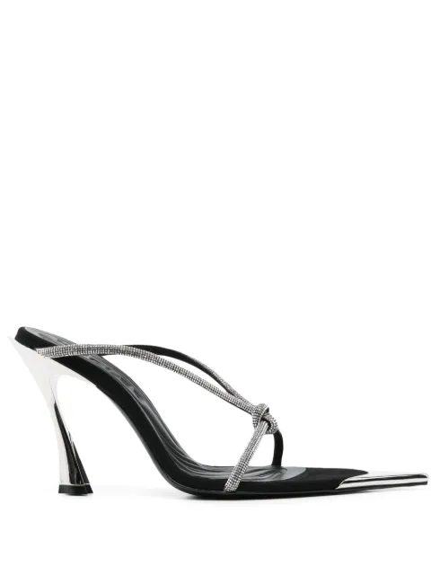 Mugler Knotted Fang sandals Black MUWSS25SC141SS015