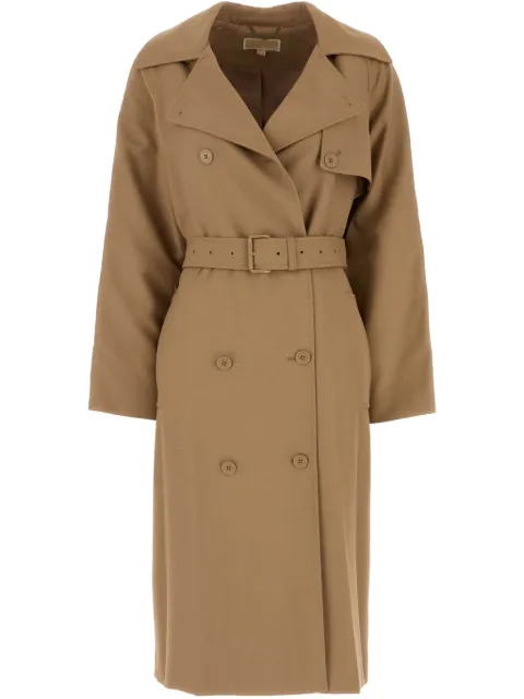 Michael Michael Kors double-breasted trench coat Neutrals MR520EXBQZ