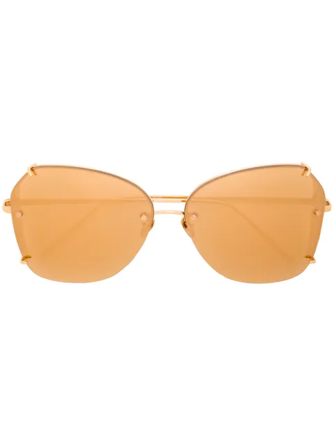 Linda Farrow geometric-frame sunglasses Metallic LFL723